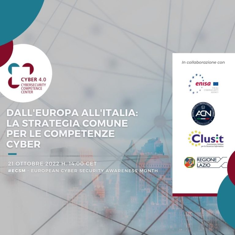 Dall’Europa all’Italia, la strategia comune per le competenze cyber