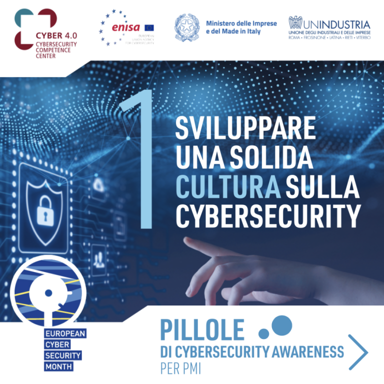 Pillole di Cybersecurity Awareness per l’ECSM