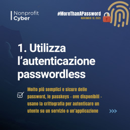 Più di una password! Oggi il lancio del “More Than a Password” World Day