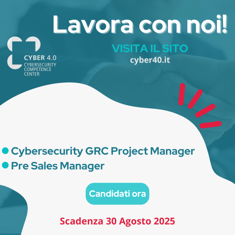 Cyber 4.0 assume due nuove risorse