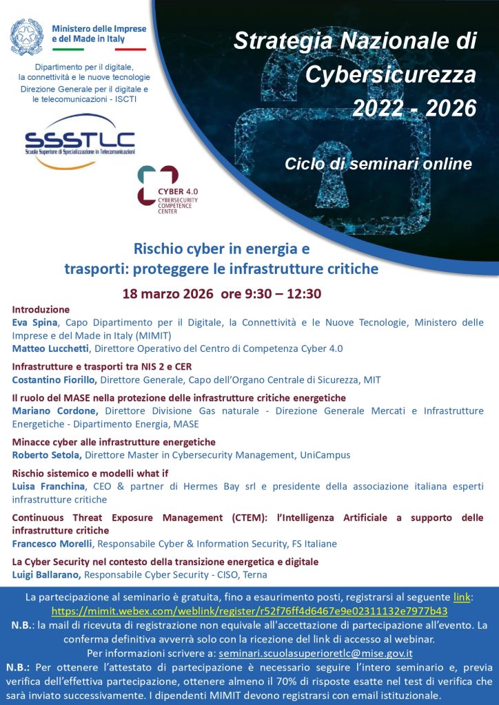 Seminario del 18 marzo 2026